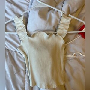 Off white ruffle top